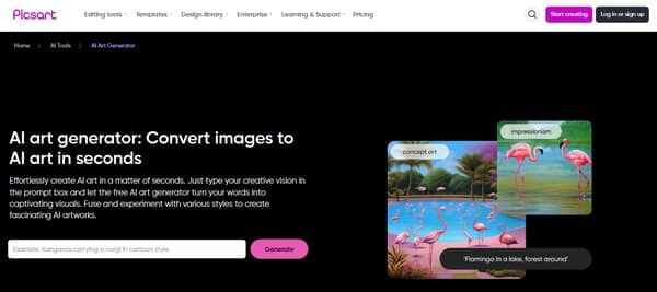 Picsart AI Art Generator