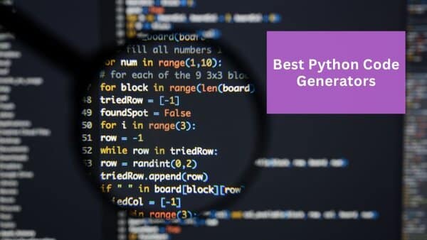 10 Best Python Code Generators