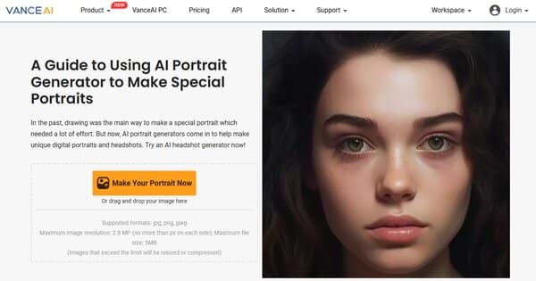 VenceAI AI Portrait Generator