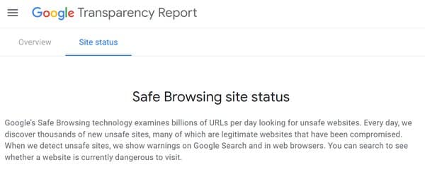 Google Transparency Report