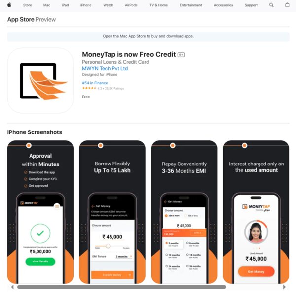 MoneyTap - Credit Line & Loan