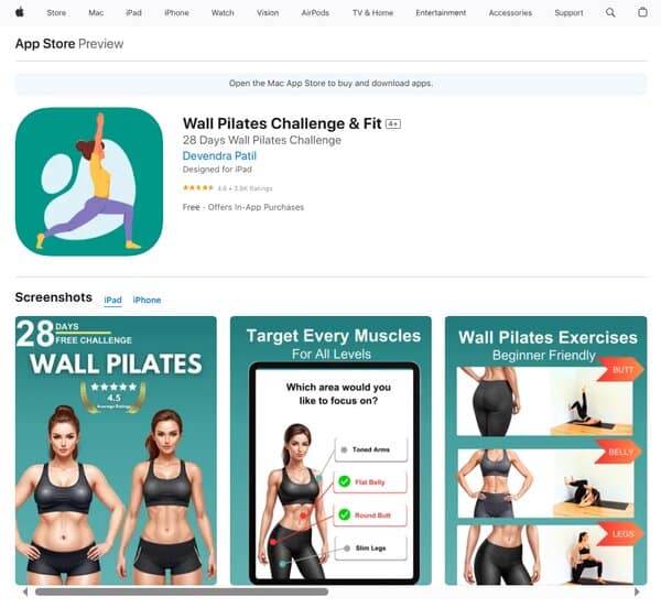 Wall Pilates Challenge & Fit
