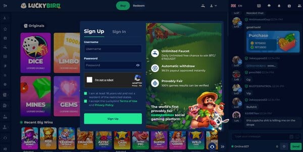 LuckyBird.io